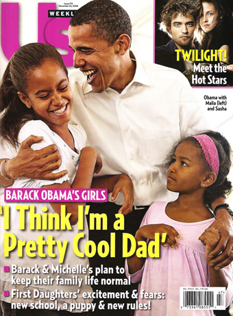 Illustration for article titled This Week In Tabloids: Brad's Trapped, Jen's Devastated, Obamas Are Just Like Us